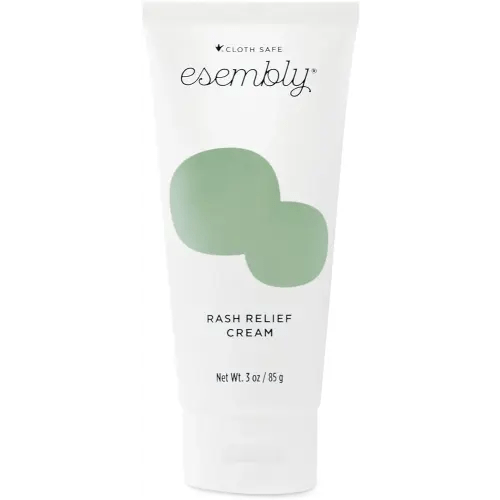 Esembly Rash Relief Cream, Organic and Cloth Friendly Zinc Oxide Barrier Cream, Soothes and Heals Diaper Rash, Natural Aid for Baby Bottom Discomfort, 3oz