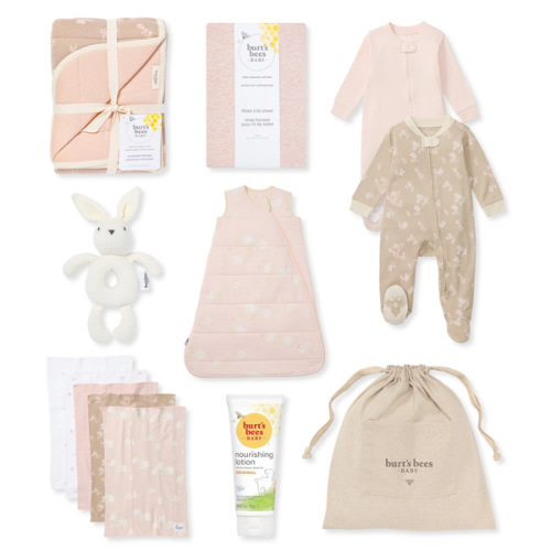 Sleep Time Baby Girl Gift Set – Burt's Bees Baby 3-6M