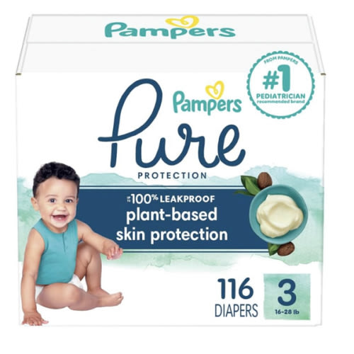 Pampers Baby Diapers - Swaddlers - Size 3, 168 Count, Ultra Absorbent Disposable Infant Diaper