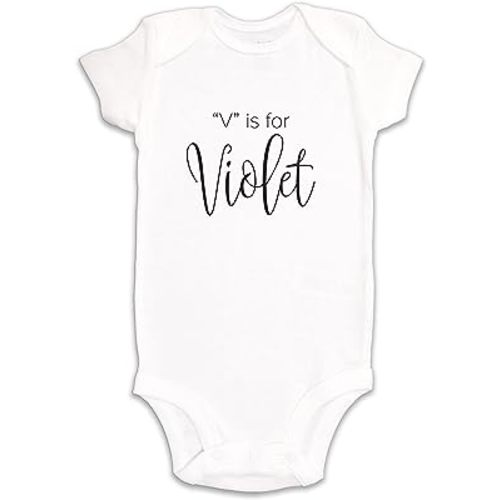 Kate & Meri V is for Violet Onesie/Bodysuit Baby Romper