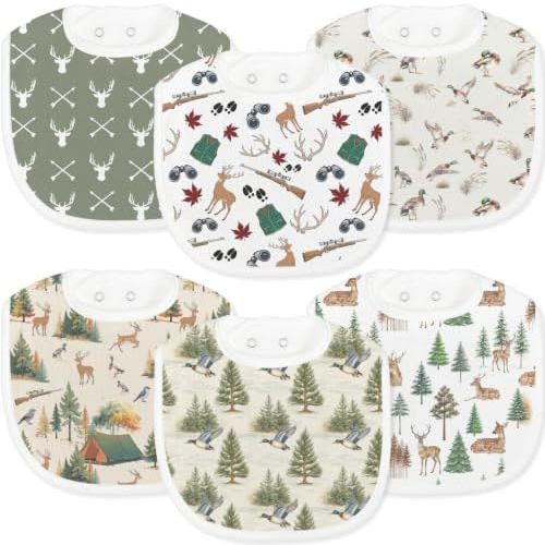 Baby Bibs for Baby Boys Girls 6-Pack