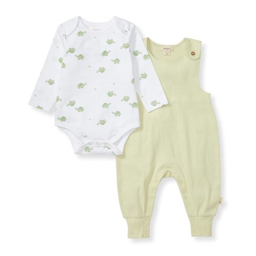 Burt's Bees Baby Unisex Baby 100% Organic Cotton Jumpsuit and Bodysuit Set
