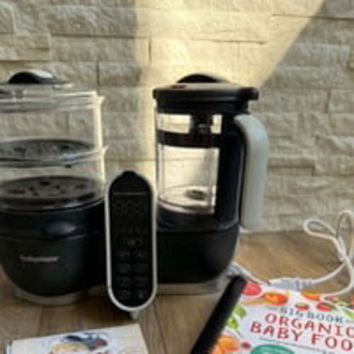 Babymoov dual meal station & Organic Baby Food Book Bundle