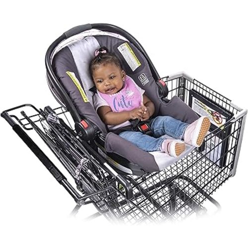 Car Seat Carrier for Shopping Carts, Allows Babies, Newborns, Infants and Toddlers to Stay Snug or Sleeping in Car Seat While Parents Shop, As Seen on Shark Tank