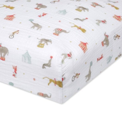 Aden and Anais Essentials Cotton Muslin Crib Sheet