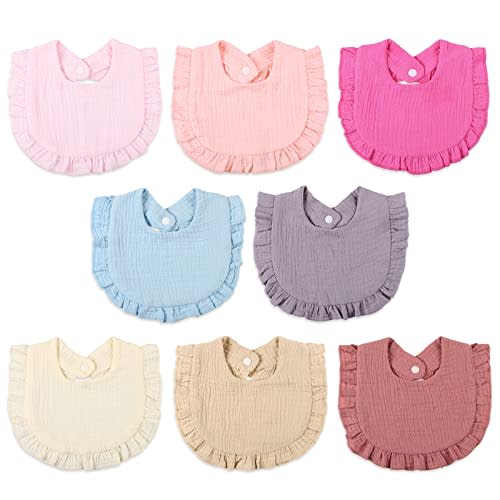 Baby Bibs Muslin Drool Teething Drooling Bibs for Baby Girl Boy Muslin Cotton