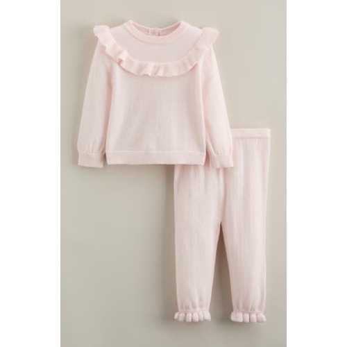 Ruffle Cotton Blend Sweater & Pants Set, 6M