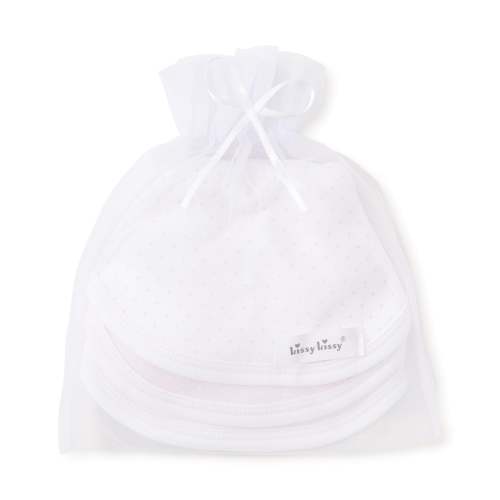 Pink Dot 3 Pack Bib Set w/ Tulle Bag