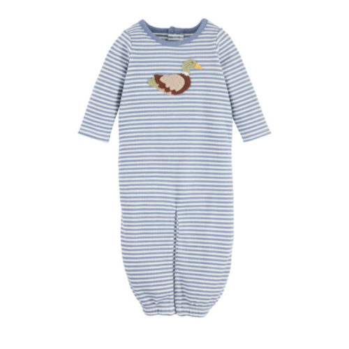 Cozy Crochet Duck Sleeper Gown | Mud Pie