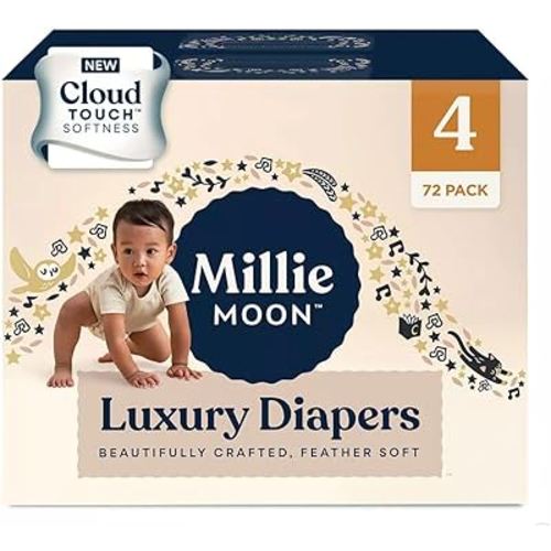 Diapers Sizes 1-6 Luxury Diapers COUCHES DE Luxe (Choose Size) (Size 4-72 Diapers (22lbs-33lbs))