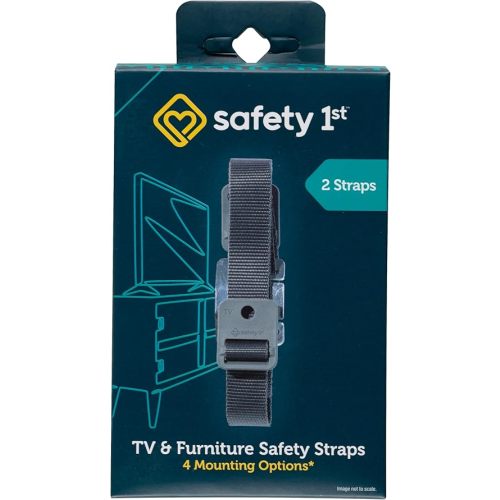 Safety 1st TV & Furniture Safety Straps, Black, Multi, 2 Straps(Pack of 1)