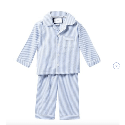 Blue Seersucker Pajamas - Petite Plume | Maisonette