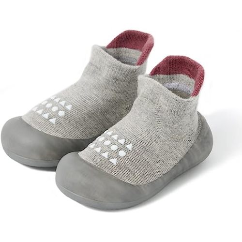 Baby Sock Shoes Baby Walking Shoes Infant Non-Slip Breathable Slippers with Soft Rubber Sole Baby Boys Girls Sneakers