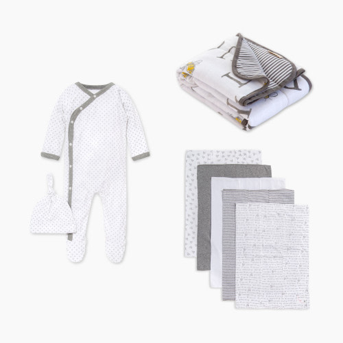Burt's Bees Baby Welcome to the World Bundle - Gray, 0-3M