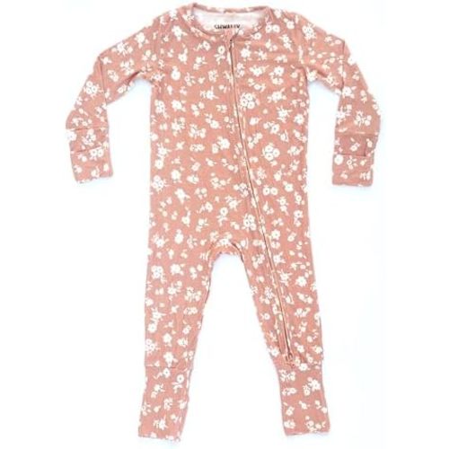 Organic Baby Bamboo Rompers with 11 Signature Prints - Infant Zipper Jumpsuits