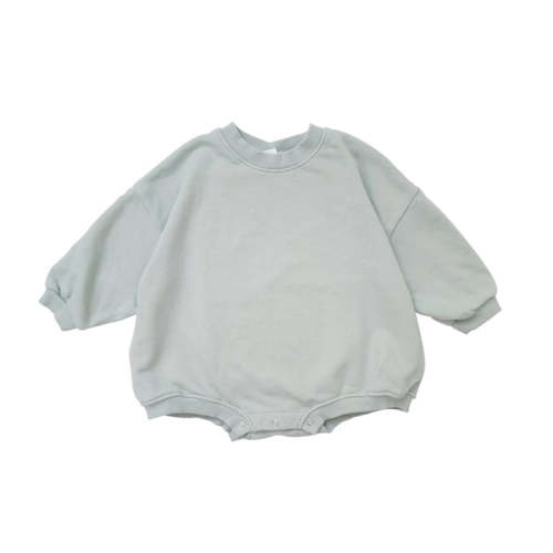 Sweatshirt Romper in Sky Blue - Size: 3m