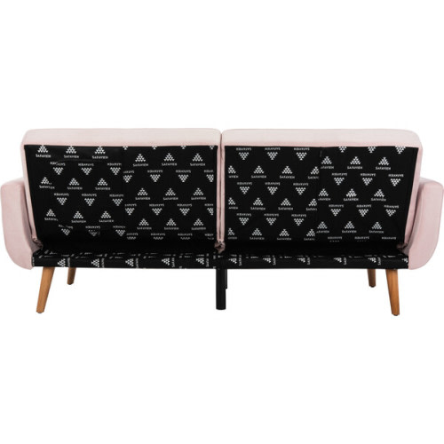 Bushwick Foldable Futon Bed, Pink - Safavieh | Maisonette