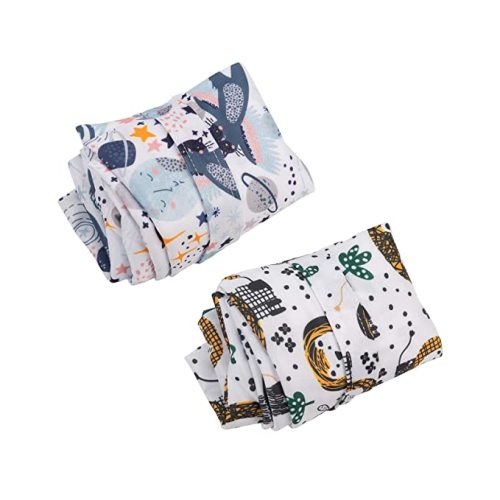 ALVABABY 2pcs Cloth Diaper Wet Dry Bags Waterproof Reusable with Two Zippered Pockets Travel Beach Pool Daycare Soiled Baby Items Yoga Gym Bag for Swimsuits or Wet Clothes LX-H358359