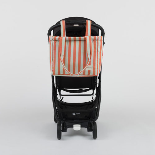 Diaper/Handle Bag Coral + Aqua - Minicoton