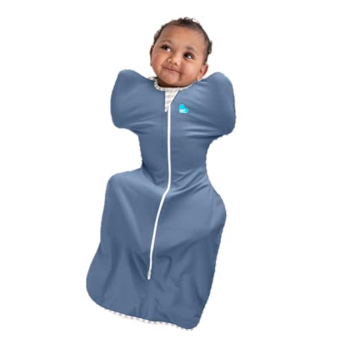 Love to Dream Swaddle UP, Baby Sleep Sack, Self-Soothing Swaddles for Newborns, Improves Sleep, Secure Fit Helps Calm Startle Reflex, New Born Essentials for Baby, 8-13lb, Denim