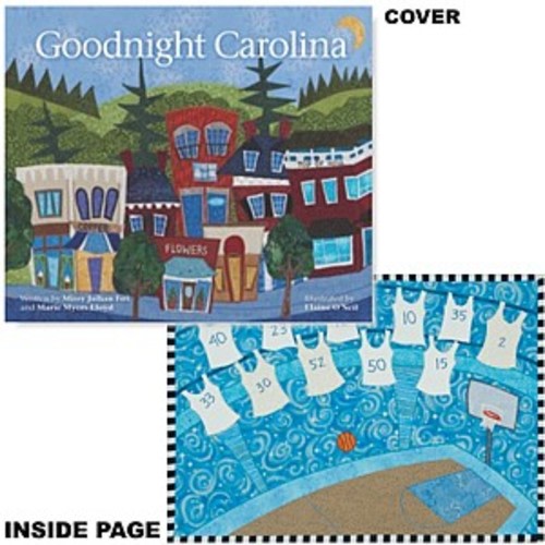 Johnny T-shirt - North Carolina Tar Heels - Goodnight Carolina Book by Missy Julian Fox & Marie Myers Lloyd