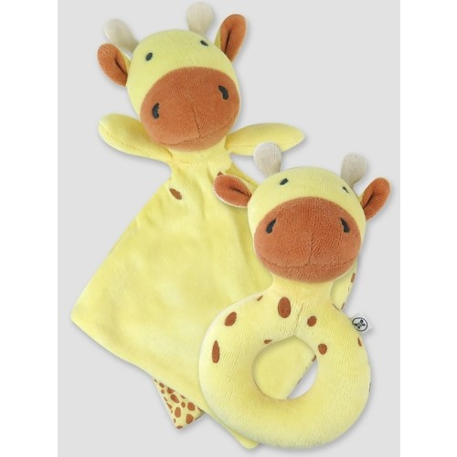 Honest Baby Clothing Lovey and Rattle Set