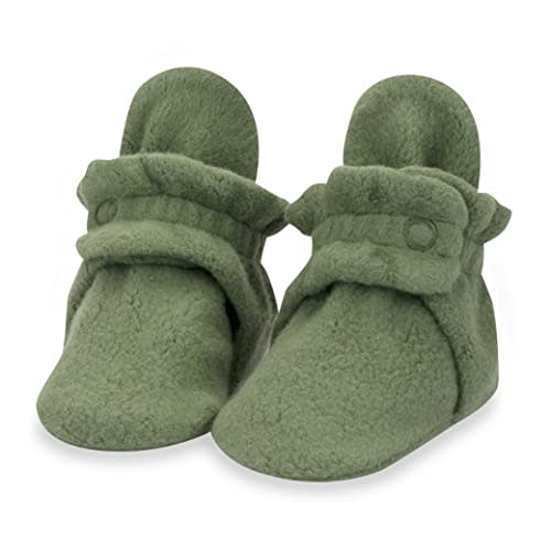Zutano Unisex Fleece Baby Booties, Two Snap Closure, Newborn to 24 Months