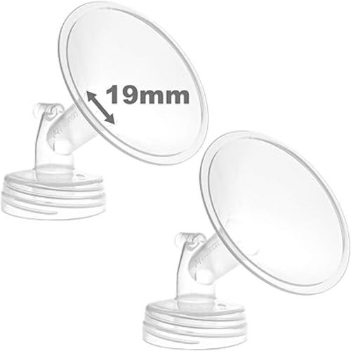 Nenesupply 19mm 2 pc Flanges Compatible with Spectra S2 Spectra S1 9 Plus Breastpumps Replacement to Spectra Pump Parts and Spectra Flange. Compatible with Spectra S2 Parts and Spectra 19mm