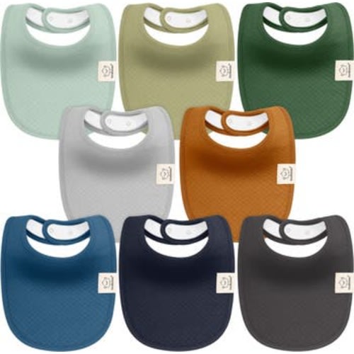 8-Pack Quin Drool Bibs