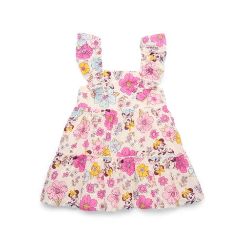 Disney Baby and Toddler Girls Minnie Mouse Cotton Woven Dress, Sizes 0/3M-5T