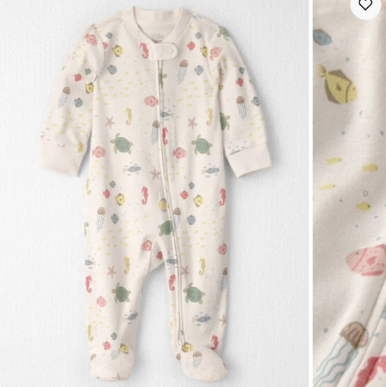 Baby Organic Cotton Sleep & Play Pajamas in Under the Sea - Little Planet | Carter's