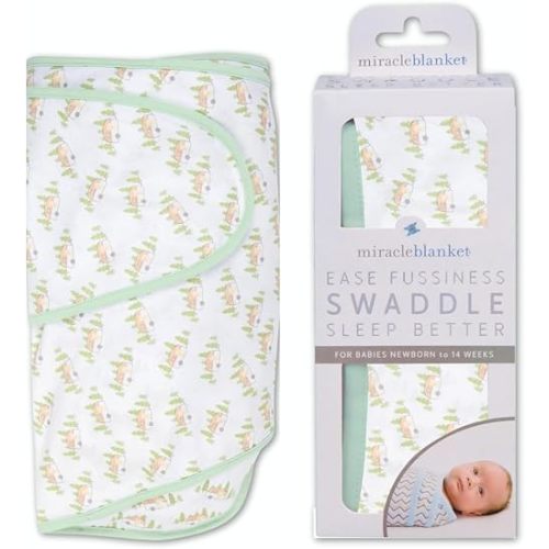 Miracle Blanket Swaddle Wrap - Boy, Girl, or Neutral Receiving Baby Blanket - Soft, Wearable Sleep Sack Essential for Newborns and Infants (Camper)