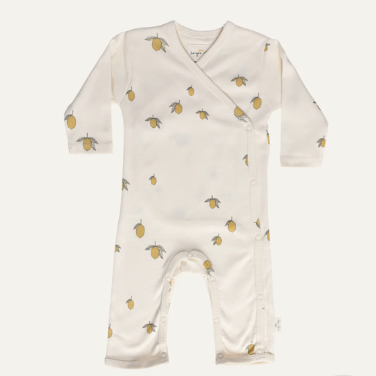 NEWBORN COVERALL pre / lemon