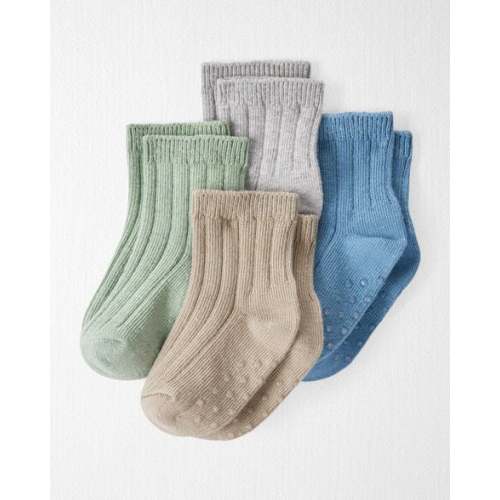 Baby 4-Pack No-Slip Socks Made with Organic Cotton - Little Planet | Carter's