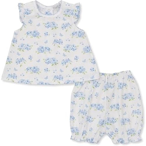 Kissy Kissy Baby Girls Infant Heavenly Hydrangeas Blue Print Woven Sunsuit