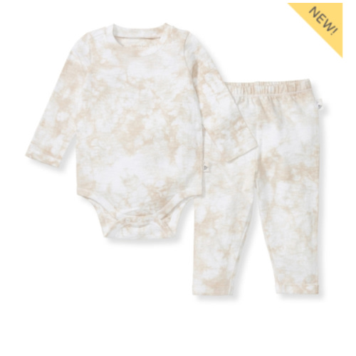 Desert Tie Dye Organic Cotton Neutral Bodysuit Set