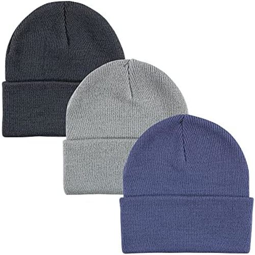 Hudson Baby Baby Knit Cuffed Beanie 3pk