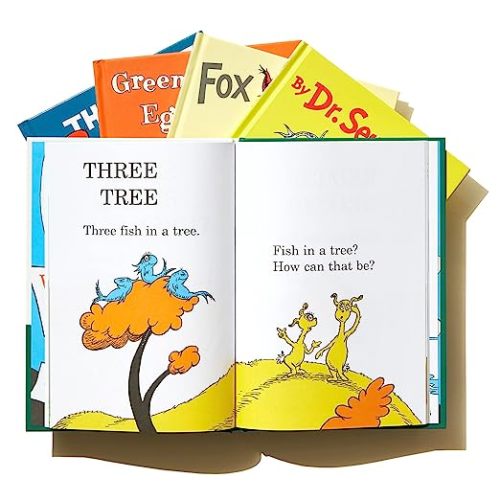 Dr. Seuss's Beginner Book Boxed Set Collection: The Cat in the Hat; One Fish Two Fish Red Fish Blue Fish; Green Eggs and Ham; Hop on Pop; Fox in Socks