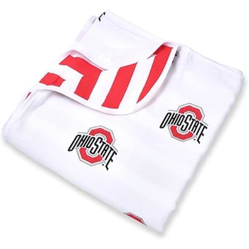 Ohio State University Baby Four Layer Muslin Blanket 47x47in