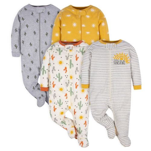 Gerber Baby Long Sleeve Sleep 'n Plays - Southwest - Preemie - 4-pack