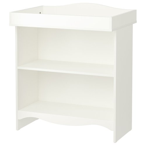SMÅGÖRA Table à langer/bibliothèque - blanc