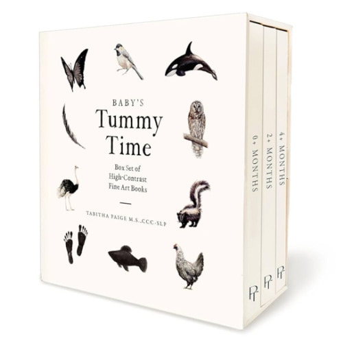 Baby's Tummy Time Book Box Set: A 3-Book Box Set of High-Contrast Art for Visual Stimulation at Tummy Time (Our Little Adventures Series)