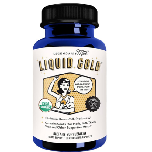 Legendairy Milk Liquid Gold Lactation Support | Lactation Supplement with Organic Goats Rue, Milk Thistle, Shatavari, Fennel, Alfalfa & Anise | Breastfeeding Supplements, 60 Count