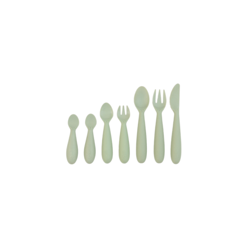 ezpz Developmental Utensil Set Sage