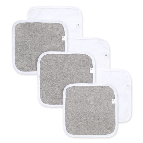 Multi Solid Organic Cotton Washcloths 6 Pack