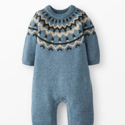 Baby Holiday Fair Isle Sweater Romper | Hanna Andersson