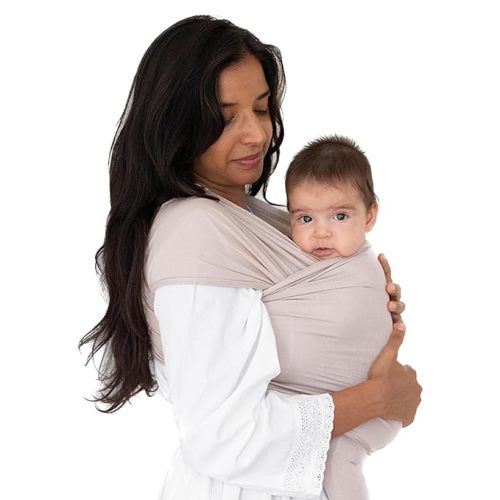 Solly Baby Wrap Carrier, Lightweight Hands-Free Baby Sling Carrier Newborns to Toddler, Infants 8-25 Lbs., Baby Registry Must Have, Baby Carrier Wrap, Baby Soother for Sleep, Petal