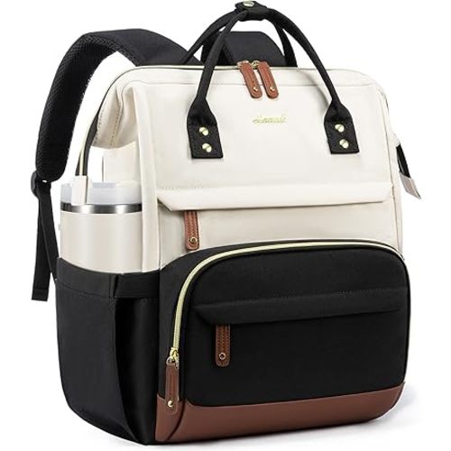 LOVEVOOK Laptop Backpack for Women, 15.6 Inch Work Business Backpacks Purse With Large Capacity, Waterproof Nurse Bag College Bookbag for School, Waterproof Casual Daypack for Travel