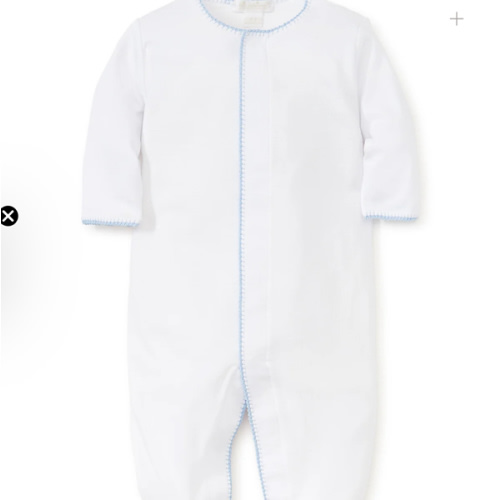 White/Blue New Premier Basics Footie