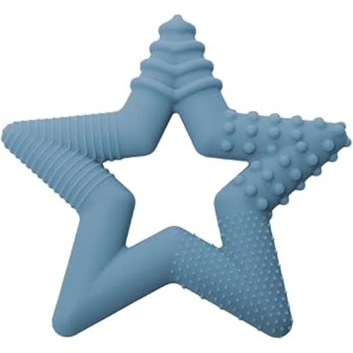 TalkTools Sensory Teeny Teether Star - Alternative to Thumb Sucking and Pacifiers, Enhances Oral Motor Awareness, Perfect for Children with Sensory Needs, Oral Development Aids (Ocean)